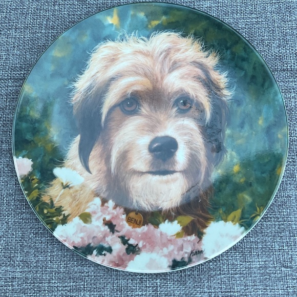 Vintage Benji the Movie Star Dog Collector Plate 1982 Numbered Edition EUC - Picture 10 of 10